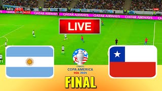 ARGENTINA vs CHILE  Copa America 2024 Final  Full Match All Goals  Live Football Match [upl. by Ursuline306]