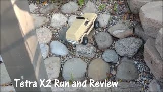 Run and Review of the Tetra X2 118 RC Rock Crawler From Panda Hobby [upl. by Yllod20]