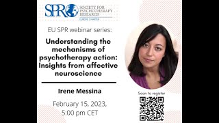 Webinar Understanding the mechanisms of psychotherapy action Insights from affective neuroscience [upl. by Drawd852]