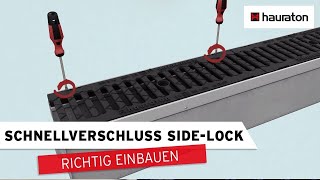 Schnellverschluss SIDELOCK richtig einbauen  Einbau von Guss und GUGIGussGitterrosten [upl. by Rrats]