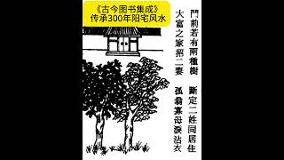 《古今图书集成》传承300年阳宅风水形法 门前两种树木 风水 [upl. by Kenrick]