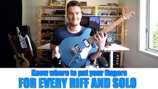 Learn Which Fingers to use for EVERY RIFF and SOLO [upl. by Htrahddis]