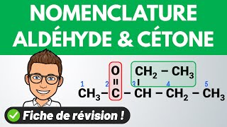 Nomenclature des ALDÉHYDES et des CÉTONES ✅ Chimie organique [upl. by Aileno]