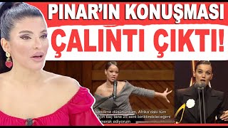 Pınar Denizin Altın Kelebek ödül töreni konuşması Rihannadan çalıntı çıktı [upl. by Atreb]