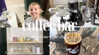 SETTING UP MY AT HOME COFFEE BAR [upl. by Lachlan]