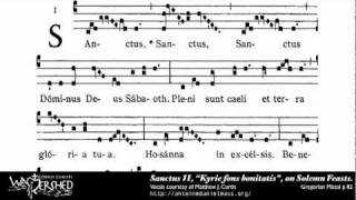 Sanctus II from Mass II Gregorian Chant [upl. by Kutzer]