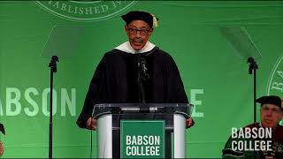 Eric Johnson 72 H24 P08 and Erin Tolefree H24 2024 Babson College Graduate Commencement [upl. by Anined]