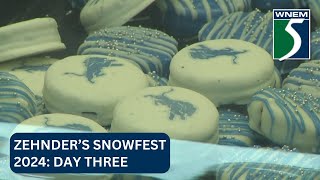 Zehnder’s Snowfest participants celebrate Lions deal with weather [upl. by Worrad]