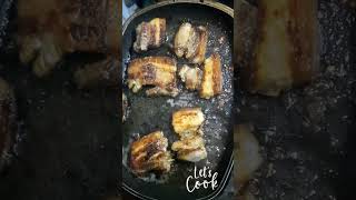 Sarap ng pritong liempo friedliempo friedporkbelly [upl. by Asenej]