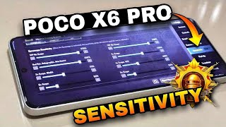 POCO X6 PRO🤯BEST SENSITIVITY CODECONTROL SETTINGS BGMIPUBG MOBILE  BGMI AFTER UPDATE 34💀🔥 [upl. by Odine633]