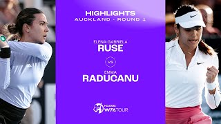 ElenaGabriela Ruse vs Emma Raducanu  2024 Auckland Round 1  WTA Match Highlights [upl. by Ydnarb]