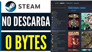 Steam NO DESCARGA 0 Bytes SOLUCION  No se Descargan los Juegos en Steam 2024 [upl. by Niwde]