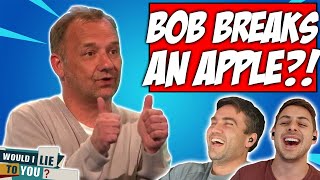 Can BOB MORTIMER Break An Apple In Half With His Bare Hands  WILTY Reaction [upl. by Kokaras493]