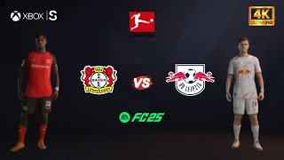 FC 25  Lewerkusen Vs RB Leipzig  Bundesliga 2425 Full Match  4K Gameplay [upl. by Yelroc]