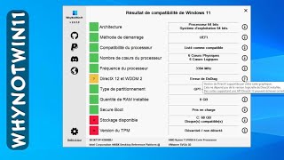 Comment Savoir Si Votre PC Supporte Windows 11  Présentation de WhyNotWin11 [upl. by Hcirdeirf]