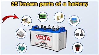 NAME THE 25 KNOWN PARTS OF A BATTERY BY PIC [upl. by Aserret]