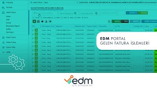 EDM PORTAL GELEN FATURA İŞLEMLERİ [upl. by Nevart899]