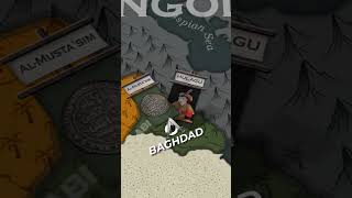 Why did the Mongols Destroy Baghdad shorts mongols map [upl. by Corneille]