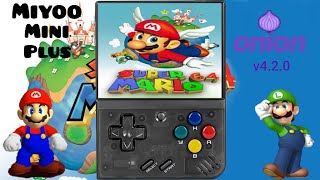 Super Mario 64 Port no Miyoo Mini Plus  Sistema Onion v420  Port Games  Miyoo Mini Games Ports [upl. by Coulombe593]