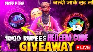 Live Free Fire Redeem Code Giveaway [upl. by Dilisio13]