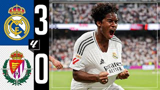 HIGHLIGHTS  Real Madrid 30 Real Valladolid  LaLiga 202425 [upl. by Eromle354]