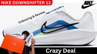 Nike Downshifter 13 Unboxing and Review  Nike Downshifter 13 Running Shoes [upl. by Barling551]