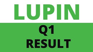 lupin Q1 results 2022  LUPIN results  LUPIN share news [upl. by Uund]