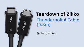 Teardown of Zikko Thunderbolt 4 Cable 08m [upl. by Ahserb]