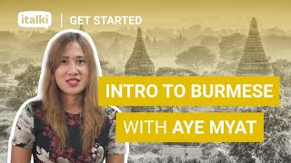 GET STARTED  BURMESE For Beginners  Free Lesson [upl. by Araek611]