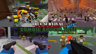 TRUE SURVIVAL ZOMBIE APOCALYPSE ADDON UPDATE In Minecraft PE 12140 [upl. by Dorcus]