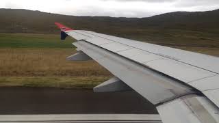 Takeoff from Vagar Airport with Atlantic Airways a319 August 2017 [upl. by Corrina]