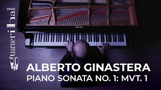 Alberto Ginastera Piano Sonata No 1 Op 22 I Allegro marcato [upl. by Nelyahs]