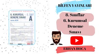 BİLFEN YAYINLARI 8 SINIFLAR KURUMSAL 6 DENEME SINAVI [upl. by Luigino]