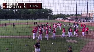 IHSA Baseball Sectional Final Crystal Lake Central vs Deerfield [upl. by Hertberg]