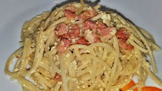 SPAGHETTI ALLA CARBONARA🇮🇹ESPAGUETIS A LA CARBONARA [upl. by Grier]