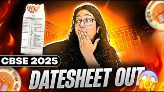 CBSE Datesheet 2025 Class 10 is Out [upl. by Zola]