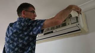 AirCon cover removal and replacement  Fujitsu Classic [upl. by Aneles]