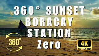 4K 360° VR  Boracay Station Zero Sunset Aklan Philippines [upl. by Marin579]