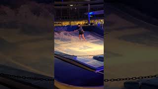 Flowrider 🏄‍♀️ flowrider surfing surf royalcaribbean surfers surfcasting cruiseship cruise [upl. by Agnella]