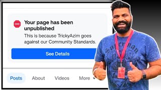 Facebook Page Unpublished How To Get It Back  Your Page Has Been Unpublished [upl. by Aisat386]