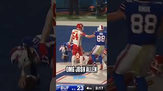 JOSH ALLENS CLUTCH TD Bills QB Scores Game Winning Rushing TD NFL Shorts mustsee trending [upl. by Eadmund]