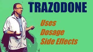 trazodone 50 mg uses dosage and side effects [upl. by Yrovi475]