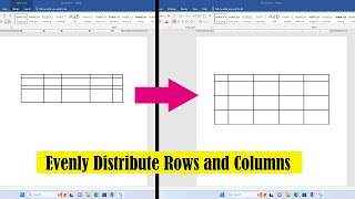 3 Ways to Evenly Distribute Rows and Columns in a Table in Word [upl. by Earlene]