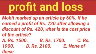 profit and loss beginners most reapeated questions  arithmetic short tricks kannada SBI RRB ntpc [upl. by Senga]