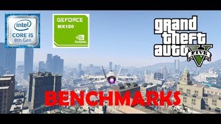 Nvidia MX150 Grand Theft Auto V BENCHMARKS with High Settings  Nvidia MX150 2GB Graphics Card [upl. by Aerua908]