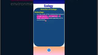 Autecology and Synecology  Branches of Ecology  KVS PGT BIOLOGY [upl. by Eenehs]