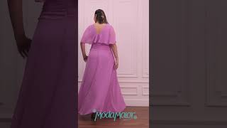 Vestido de Festa Plus Size Decote Transpassado [upl. by Ertha267]