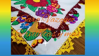 2 servilletas ya terminandas una amarilla y una color guinda Sara Vazquez y mas 💛💛💛❤️❤️❤️ [upl. by Winton]