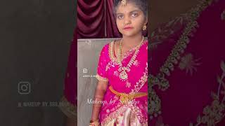 makeupartist hairstyle halfsare jewellery Srilathamakeupartist [upl. by Nimad]