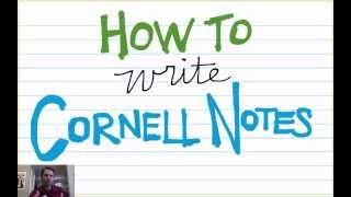 How To Write Cornell Notes [upl. by Noiro]